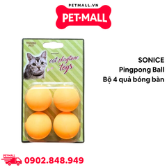 Đồ chơi SONICE Pingpong Ball - Bộ 4 quả bóng bàn Petmall