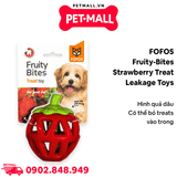 Đồ chơi FOFOS fruity-bites strawberry treat leakage toys - Hình quả dâu đựng treats cho thú cưng chơi đùa Petmall