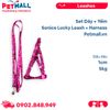 Set Dây + Yếm Sonice Lucky Leash + Harness 5kg - 1cm Gấu dâu Petmall
