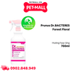Chai xịt khử mùi diệt khuẩn Prunus Dr.BACTERES Forest Floral 700ml - Hương hoa rừng