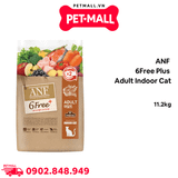 11.2KG - Thức ăn mèo ANF 6Free Plus Adult Indoor Cat - Bổ sung Omega 3&6 cho mèo trưởng thành Petmall