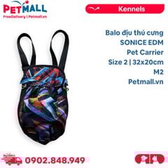 Balo địu thú cưng SONICE EDM Pet Carrier Size 2 - M2 | 32x20cm - Hỗ trợ mang thú cưng đi dạo Petmall
