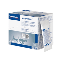 Gel Virbac Megaderm for Silky Fur & Healthy Skin Coat - hộp 28 gói - Hỗ trợ dưỡng da lông Petmall