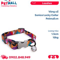 Vòng cổ Sonice Lucky Collar 10kg - 1.5cm Loang màu Petmall