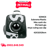 Balo du lịch SONICE Subreme Plastic Size 42x32x29cm - Màu xanh rêu - Phi hành gia nhựa vuông cao cấp Petmall