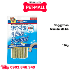 Treats Doggyman que dai da bò 120g - Hỗ trợ sạch răng thơm miệng Petmall