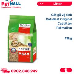 13KG - Cát gỗ vệ sinh CatsBest Original Cat Litter - làm từ gỗ Germany Petmall