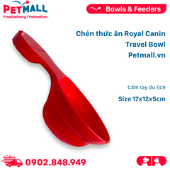 Chén thức ăn Royal Canin Travel Bowl Size 17x12x5cm - Cầm tay du lịch Petmall