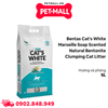 Cát vệ sinh Bentas Cat's White Marseille Soap Scented Natural Bentonite Clumping Cat Litter Gói 5L - Hương xà phòng, vón cục khử mùi tuyệt đối Petmall