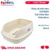  Khay vệ sinh mèo CATIDEA Cat Litter Box Size S - 46x36x15cm Petmall 