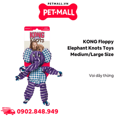 Đồ chơi KONG Floppy Elephant Knots Toys Medium/Large Size - Con voi dây thừng Petmall