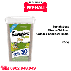 Treats mèo Temptations Mixups Chicken, Catnip & Cheddar flavors 850g - vị gà, catnip & phô mai Petmall