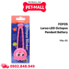 Phụ kiện FOFOS mặt dây LED trang trí vòng cổ cho thú chưng Laroo-LED Octopus pendant battery - Màu đỏ Petmall