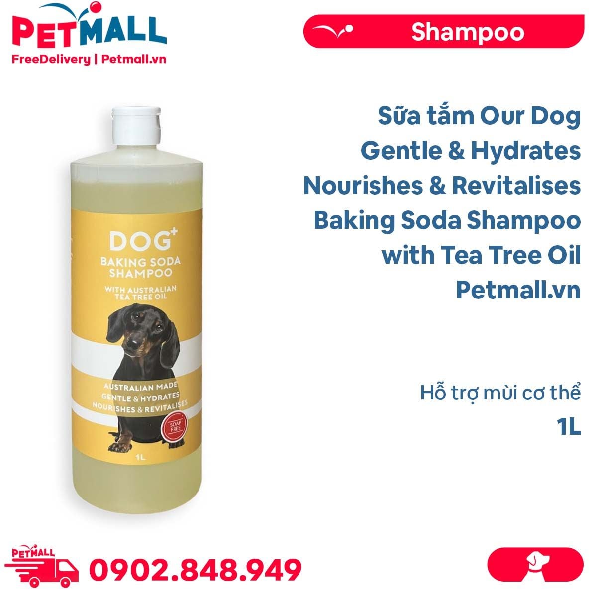 Sữa tắm Our Dog Gentle Hydrates Nourishes Revitalises Baking