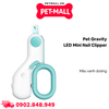 Kềm cắt móng Pet Gravity LED mini Nail clipper - Màu xanh dương Petmall