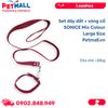 Set dây dắt + vòng cổ SONICE Mix Colour Large Size - Cho chó <20kg Petmall
