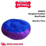 Nệm SONICE hình tròn Doughnut Cushion Blue/Purple Size 62 x 17cm - Màu xanh tím Petmall