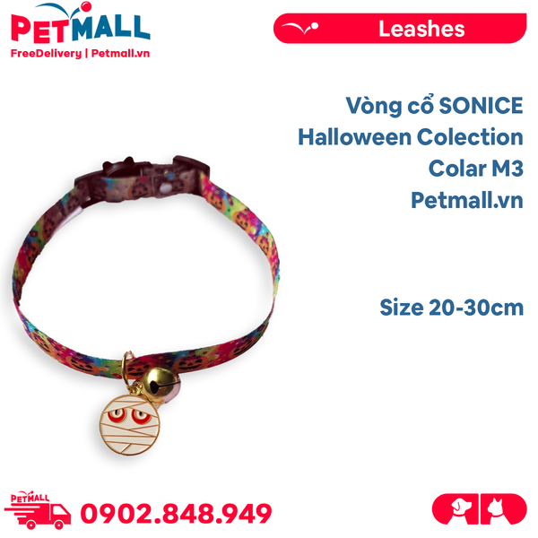 Vòng cổ SONICE Halloween Colection Colar M3 - Size 20-30cm Petmall