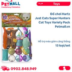 Đồ chơi Hartz Just Cats Super Hunters Cat Toys Variety Pack - 13 loại - Hỗ trợ mèo giảm căng thẳng Petmall