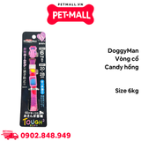 Vòng cổ DoggyMan Size 6kg - Candy hồng Petmall