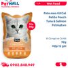 Hộp 12 Gói 70G - Pate mèo KitCat Petite Pouch Tuna & Salmon - Vị Cá ngừ và Cá hồi Petmall