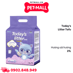 Cát vệ sinh mèo Today's Litter Tofu 21L - Đậu nành soya - Hương oải hương Petmall