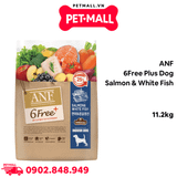 11.2KG - Thức ăn chó ANF 6Free Plus Dog Salmon & White fish - Cá Hồi và Cá Trắng Petmall