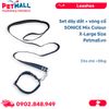 Set dây dắt + vòng cổ SONICE Mix Colour X-Large Size - Cho chó <30kg Petmall