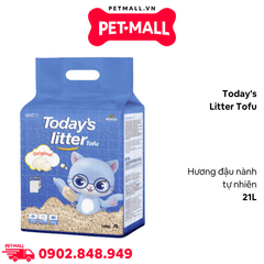 Cát vệ sinh mèo Today's Litter Tofu 21L - Đậu nành soya - Hương đậu nành tự nhiên Petmall