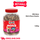 Treats Milk-Bone Mini’s Flavor Snacks 1.02kg - hộp bánh thưởng kèm vitamin Petmall