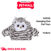 Đồ chơi FOFOS Swinging Owl Cat Toys Size 11x8cm - Thú bông hình chim cú kèm cáp sạc