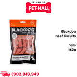 Treats Blackdog Beef Biscuits 150g - Bánh quy hình khúc xương vị Bò Petmall