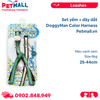 Set yếm + dây dắt DoggyMan Color Harness Size 6kg - 25-44cm - Màu xanh xám Petmall