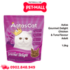 Thức ăn mèo Aatas Gourmet Delight Chicken & Tuna Flavour Adult 1.2kg - Thịt gà và Cá ngừ Petmall