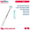 Đồ chơi Pet Gravity Laser 2in1 Retractable Cat Wand Toys Blue Color Size 21cm - Màu Xanh, cần câu lông vũ kèm laser cho Mèo Petmall