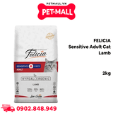 2KG - Thức ăn mèo FELICIA Sensitive Adult Cat Lamb - Hỗ trợ hệ tiêu hoá nhạy cảm Petmall