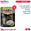 Hộp 12 Gói 70G - Pate mèo MARIA  Tuna & Shirasu in Gravy - Vị Cá ngừ và Cá cơm Petmall