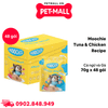 Combo 48 Gói 70G - Pate Moochie Tuna & Chicken Recipe - Vị Cá ngừ và gà Petmall