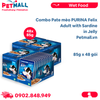 Combo Pate mèo PURINA Felix Adult with Sardine in Jelly 85g - 48 gói Petmall