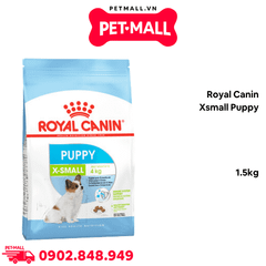 Thức ăn chó Royal Canin Xsmall Puppy 1.5kg - Chó con giống nhỏ size X-small Petmall