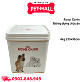 Thùng đựng thức ăn Royal Canin 4kg - Size 23x35cm- Hình chó Petmall