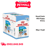 Pate chó Royal Canin Mini Puppy Gravy 85g - 12 gói Petmall