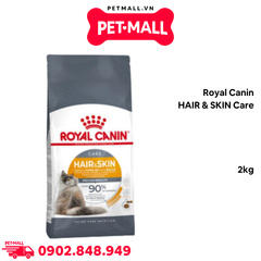 2KG - Thức ăn mèo Royal Canin HAIR & SKIN Care - Dưỡng da và lông Petmall