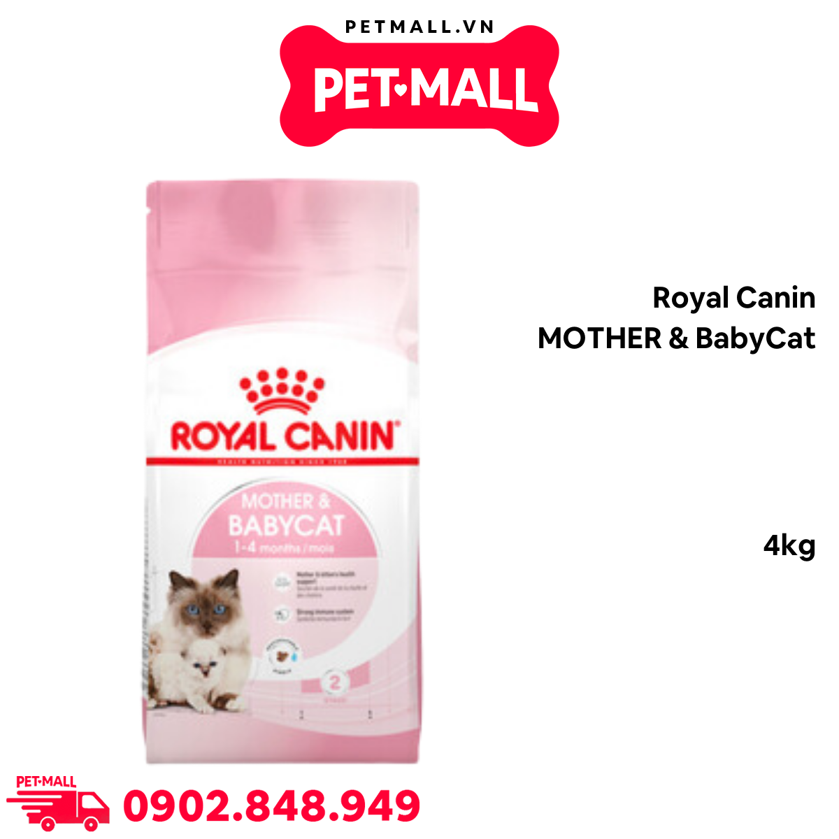 Thức Ăn Mèo Royal Canin MOTHER & BabyCat 4kg