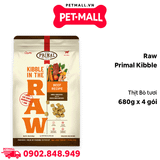 Combo 4 Gói 680G - Thức ăn hạt Raw Primal Kibble từ Thịt Bò tươi cho chó Petmall