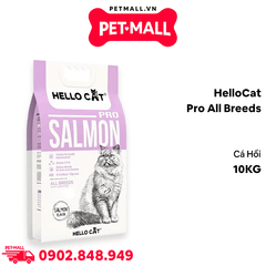 10KG - Thức ăn mèo HelloCat Pro All Breeds Salmon Flavour - Vị cá hồi Petmall