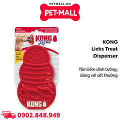 Đồ chơi KONG Licks Treat Dispenser - Tấm liếm dính tường, dùng với sốt thưởng Petmall