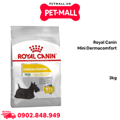 Thức ăn chó Royal Canin Mini Dermacomfort 3kg - Hỗ trợ dị ứng,cho giống chó nhỏ < 10kg Petmall