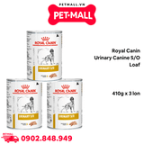 Combo Pate chó Royal Canin Urinary Canine S/O Loaf 410g - 3 lon - Hỗ trợ trị sỏi bàng quang Petmall