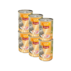 Combo 6 Lon 400G - Pate mèo Cindys Recipe - Vị Cá Ngừ và Thanh Cua Petmall